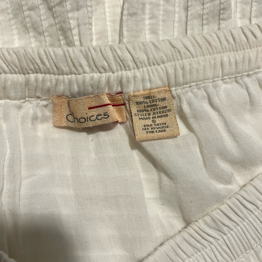 Choices White Cotton Eyelet Maxi Skirt - Picture 4 of 4